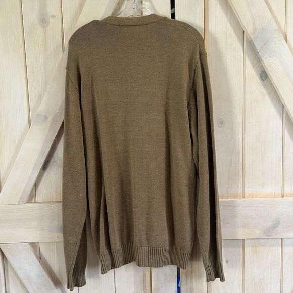 Oscar De La Renta Mens Cardigan Large Grandpa Sweater Old Money Knit Classic - Picture 7 of 12